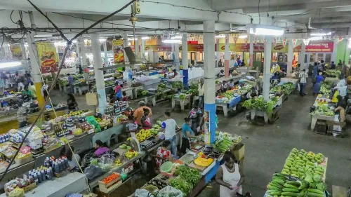 Centrale Markt in Paramaribo, Station 7 auf dem selbstgeführten Stadtrundgang