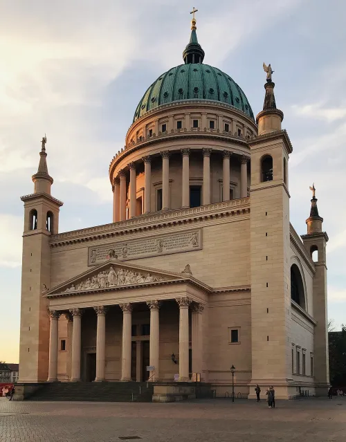 Nikolaikirche in Potsdam, stop 9 on the self-guided walking tour