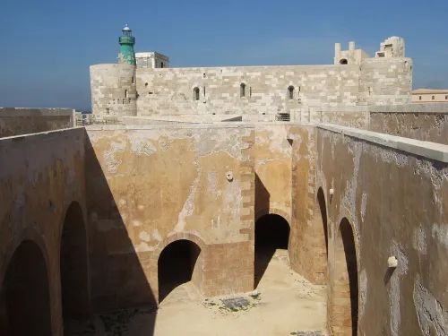Maniace Castle in Siracusa, stop 7 on the self-guided walking tour