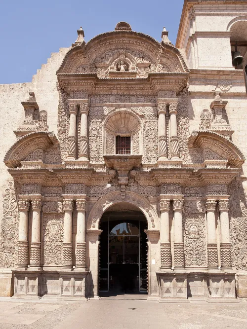 Iglesia de la Compañía i Arequipa, stop 7 på den selvguidede vandretur