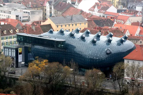 Kunsthaus Graz, stop 3 on the self-guided walking tour