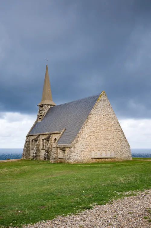 Chapelle Notre-Dame de la Garde in Etretat, stop 7 on the self-guided walking tour