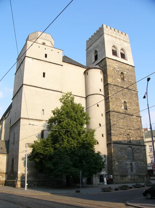 St. Maurice Church in Olomouc, stop 5 on the self-guided walking tour