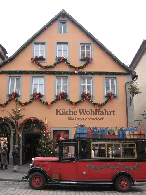 Kathe Wohlfahrt Weihnachtsdorf in Rothenburg Ob Der Tauber, stop 7 on the self-guided walking tour
