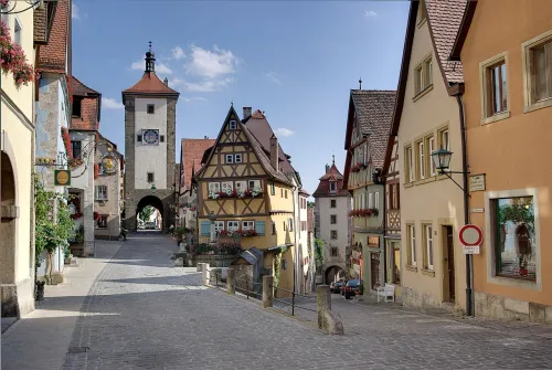 Plonlein in Rothenburg Ob Der Tauber, stop 5 on the self-guided walking tour