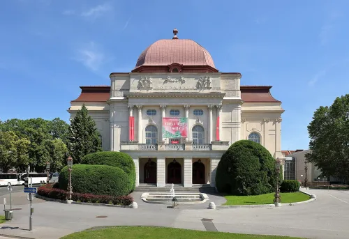 Graz Opera House, stop 10 on the self-guided walking tour