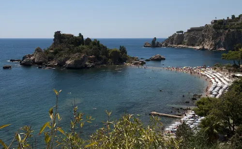 Isola Bella in Taormina, stop 9 on the self-guided walking tour