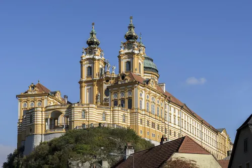 Melk Abbey, stop 1 on the self-guided walking tour