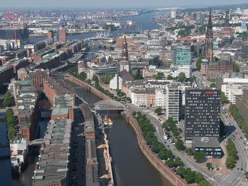 Speicherstadt in Hamburg, stop 4 on the self-guided walking tour