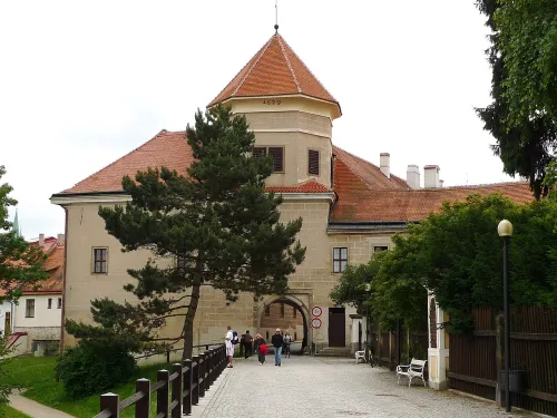 Dolní brána (Lower Gate) in Telc, stop 3 on the self-guided walking tour