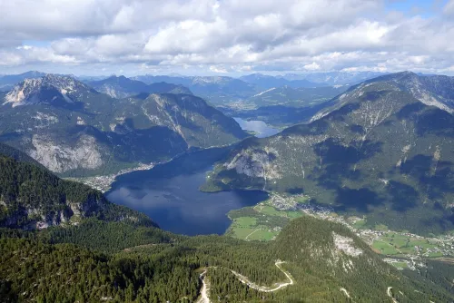 Hallstaetter See in Hallstatt, stop 6 on the self-guided walking tour