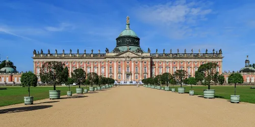 Neues Palais in Potsdam, stop 1 on the self-guided walking tour