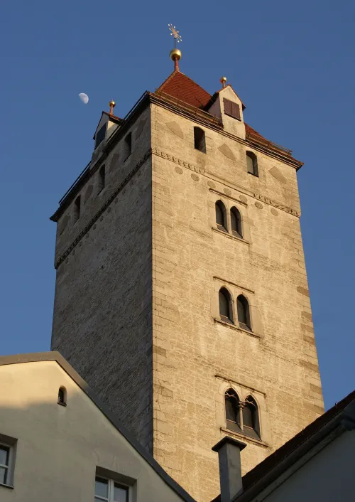 Goldener Turm in Regensburg, stop 6 on the self-guided walking tour