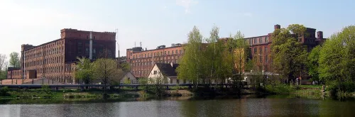 Księży Młyn in Lodz, stop 7 on the self-guided walking tour