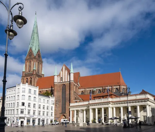 Schwerin Cathedral, stop 7 on the self-guided walking tour