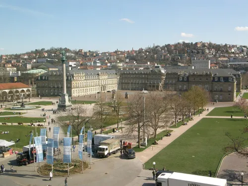 Neues Schloss in Stuttgart, stop 7 on the self-guided walking tour