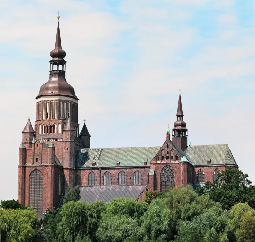 St. Mary's Church in Stralsund, stop 7 on the self-guided walking tour
