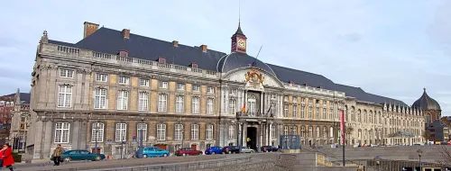 Palace of the Prince-Bishops in Lüttich, stop 5 on the self-guided walking tour