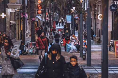 Peatonal Sarandí i Montevideo, stop 5 på den selvguidede vandretur