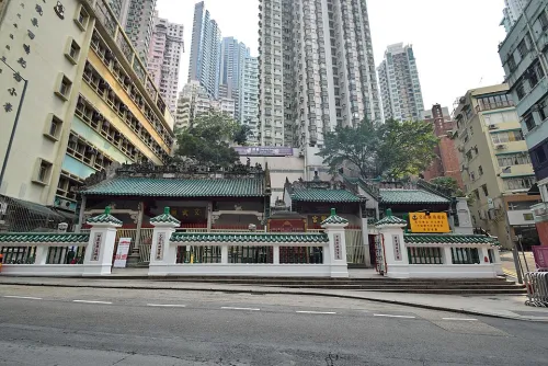 Sheung Wan Man Mo Temple i Hongkong, stop 1 på den selvguidede vandretur