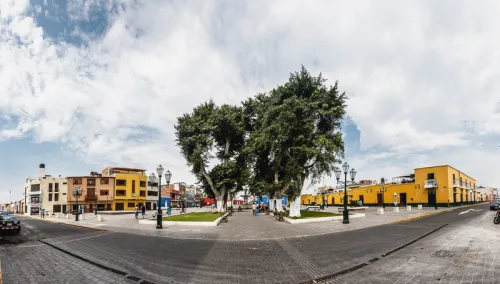 Plazuela El Recreo in Trujillo, Station 7 auf dem Stadtrundgang auf eigene Faust