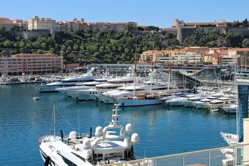 Port Hercule in Monaco, stop 2 on the self-guided walking tour
