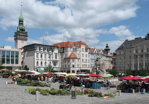 Zelný trh in Brno, stop 9 on the self-guided walking tour