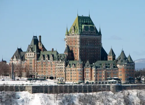Château Frontenac in Québec, Station 2 auf dem Stadtrundgang auf eigene Faust