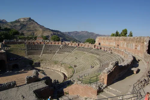 Teatro Greco in Taormina, stop 1 on the self-guided walking tour