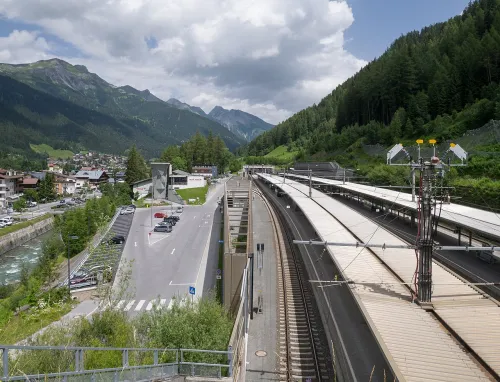 Bahnhof St. Anton am Arlberg in St Anton, stop 3 on the self-guided walking tour