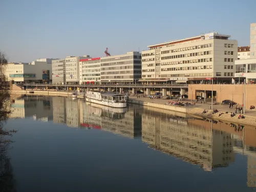 Berliner Promenade in Saarbrücken, Station 9 auf dem selbstgeführten Stadtrundgang