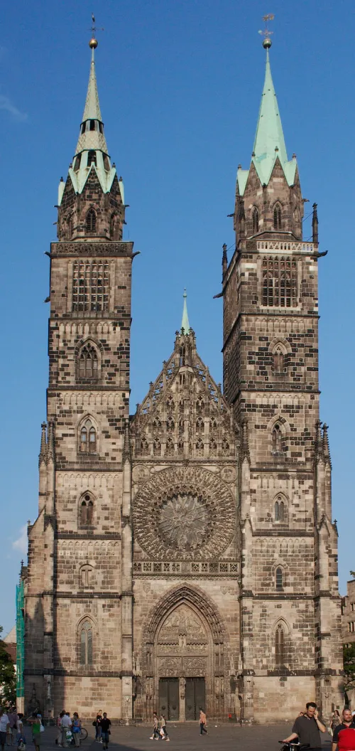 Lorenzkirche in Nuremberg, stop 7 on the self-guided walking tour