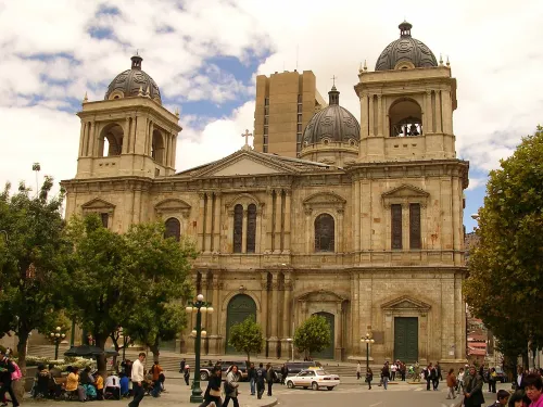 Kathedrale von La Paz (Catedral Basílica de Nuestra Señora de La Paz) in La Paz, Station 2 auf dem Stadtrundgang auf eigene Faust