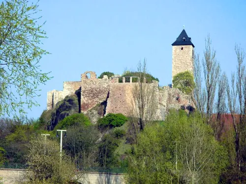 Giebichenstein Castle (Burg Giebichenstein) in Halle (Saale), stop 6 on the self-guided walking tour