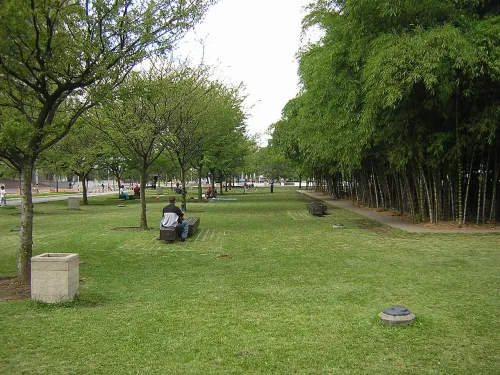 Parque de los Pies Descalzos i Medellín, stop 8 på den selvguidede vandretur
