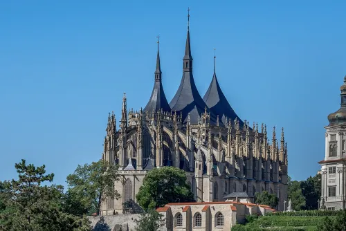 St. Barbara's Cathedral in Kutna Hora, stop 8 on the self-guided walking tour