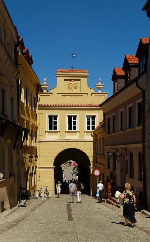 Grodzka Gate in Lublin, stop 5 on the self-guided walking tour