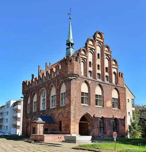 Malbork Town Hall, stop 3 on the self-guided walking tour