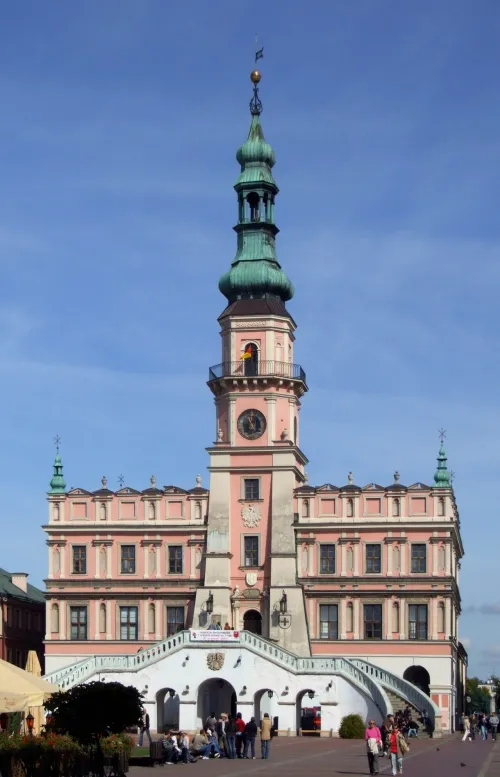 Rathaus in Zamosc, stop 9 on the self-guided walking tour