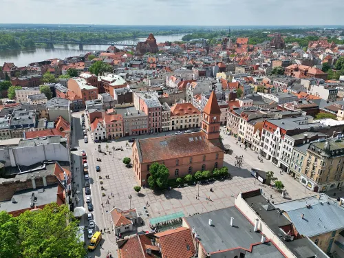 New Town Market Square in Torun, stop 11 on the self-guided walking tour