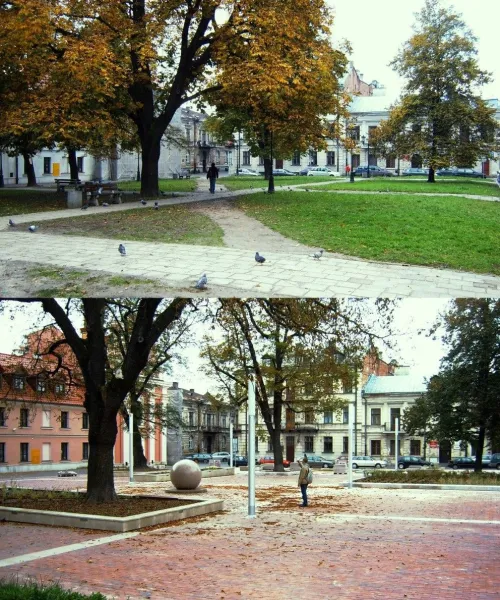Water Market Square (Rynek Wodny) in Zamosc, stop 5 on the self-guided walking tour