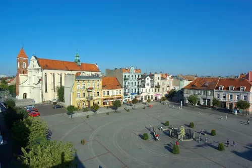 Old Market Square in Gniezno, stop 5 on the self-guided walking tour