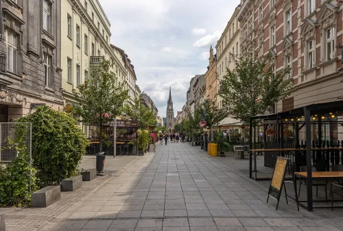 Mariacka Street in Katowice, stop 3 on the self-guided walking tour