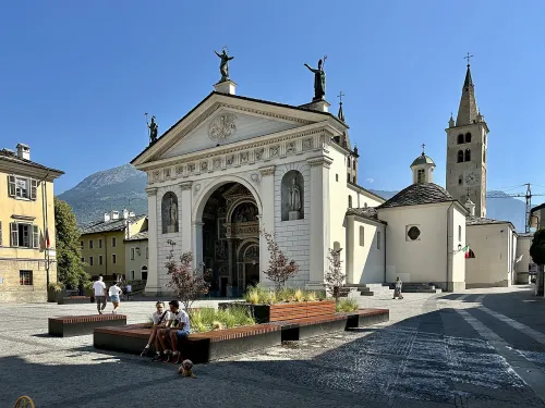 Aosta Cathedral, stop 4 on the self-guided walking tour