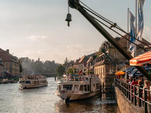Am Kranen in Bamberg, stop 5 on the self-guided walking tour