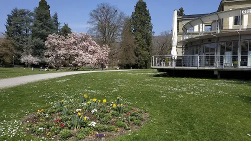Kurpark Baden, stop 2 on the self-guided walking tour