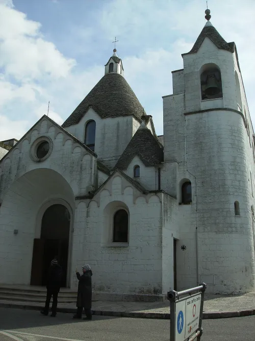 Church of Sant'Antonio in Alberobello, stop 6 on the self-guided walking tour
