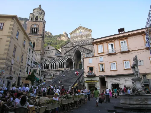 Piazza del Duomo in Amalfi, stop 3 on the self-guided walking tour