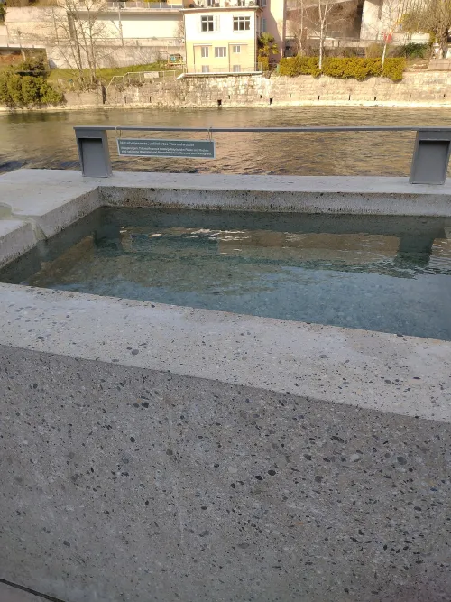 Heisse Brunnen in Baden, stop 8 on the self-guided walking tour