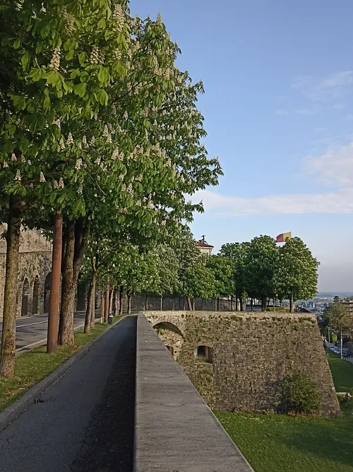 Venetian Walls in Bergamo, stop 2 on the self-guided walking tour